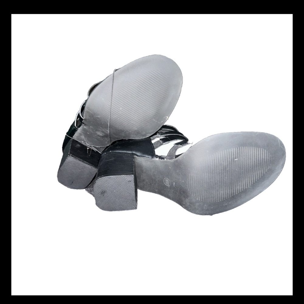 **For Sale: Torrid Black Side Zip Caged Block Heels**